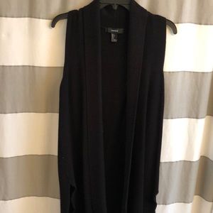Long Black Vest